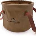 Multifunctional Collapsible ,Portable Bin, Car Wash ,Lightweight Foldable with Handles for Camping, Dish Washing, Laundry, Soaking Feet, Fishing, Hiking (338.1 Ounces, Coffee)