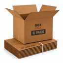 BOX USA Moving Boxes Holds 65lbs, 20"L x 20"W x 15"H (6-Pack) Large - Corrugated Cardboard Box for Shipping, Mailing, Packing, Packaging and Storage