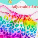 TENVDA Girls Swimsuit Summer Beach Sport Halter Bathing Suits One Piece Swimwear for 2-12 Years Old Kids