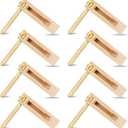 Zhanmai 4 Pcs Mexicans Noise Ratchet Wooden Spinning Ratchet Noise Maker Spinning Rattle Mexican Toy Wood Traditional Toy for Birthday, Party Favor, Sports Events and Christmas Celebrations