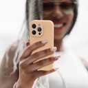 OTOFLY for iPhone 16 Pro Max Case, Compatible with MagSafe, Shockproof Magnetic Silicone Case for iPhone 16 Pro Max,[Military Grade Protection] [2 Pack Screen Protectors], Peach Fuzz