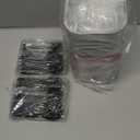 LNYZQUS 10oz Mini Cake Pans With Lids 40 Pack, Aluminum Foil Square Brownie Baking Cups,Disposable 4x4 Large Cupcake Pan,Jumbo Muffin Tin Ramekins Holders-Pink