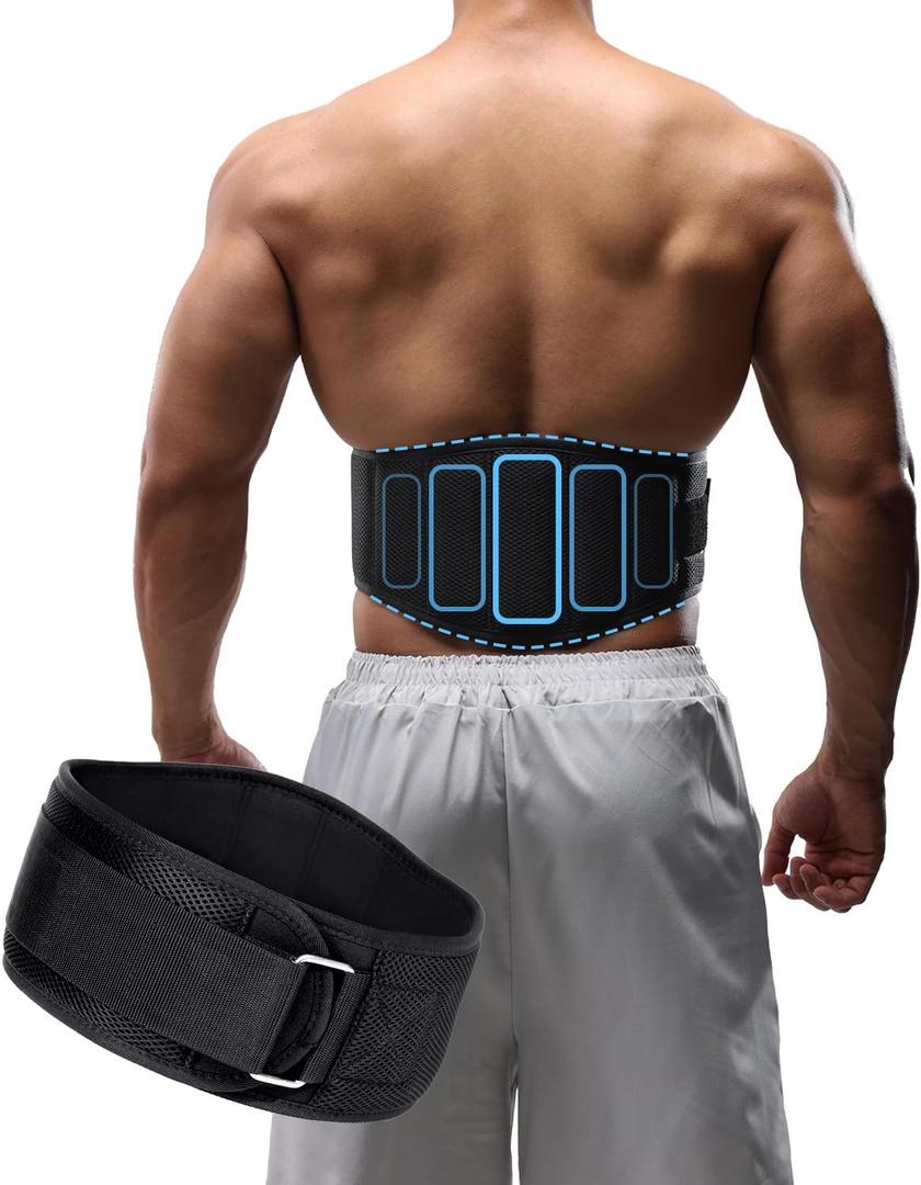 Premium Weight Lifting Belts for Men,Heavy-Duty Squat Belt for Gym, Breathable Workout Belt, Weight Belt for Women, Back Support, Bionic Softbone Design (Unisex Small)
