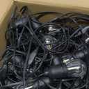 ZJOJO Solar String Lights Outdoor Waterproof 100FT,Solar Lights Outdoor with 30+2 Shatterproof Bulbs IP65, Patio Lights Solar Powered &USB Port, LED String SolarLights for Outside Decor