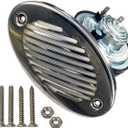 5190512 Boat Horns 316 Stainless Steel 12V 125DB Waterproof Marine Horn Sound Bright With Two Types of 316 Stainless Steel Mounting Screws