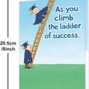 2 x Funny Graduation Card for Him Her,2026 High School & College Graduation Gifts Cards Decorations for Girls Boys Daughter Son Women Men Family Friend