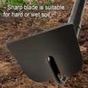 Hoe Garden Tool, Heavy Duty Garden Hoe for Weeding, Metal Garden Hoe with Long Handle, 58 Inches