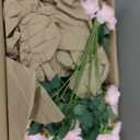 Lyrow 200 Pcs Artificial Roses Realistic Flowers Bulk Real Looking Fake Silk Rose Bouquets with Long Stem Flowers for Wedding Table Centerpieces Bridal Shower Party Home Garden Decor (Pink)