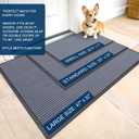 OLANLY Front Door Mat Indoor Outdoor Entrance, Waterproof Heavy Duty Doormat, Fade Resistant, Low Profile, Easy Clean Patio Porch Welcome Floor Mats for Entry, 35x30, Ash Grey