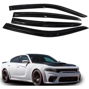 labwork Window Visors Shade Sun Rain Guards Cover Wind Vent Deflector Acrylic Black Replacement for SRT 2011 2012 2013 2014 2015 2016 2017 2018 2019 2020