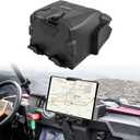 SAUTVS Tablet Holder Phone Mount with Storage Box for Polaris RZR XP 1000/ XP 4 1000 2014-2018 Accessories, Electronic Device GPS Phone Holder Tablet Mount with Storage Bin