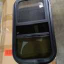 Cargo Trailer Windows,RV Windows for Camper Cargo Trailer Van Truck SUV,12" W x 22" H Vertical Sliding Window Replacement with Trim Ring,Fit 15/16" or 1-3/8" Thick Wall,Allow Error 1/16”,DOT Approved