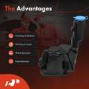 A-Premium Windshield Washer Reservoir Tank Assembly with Cap