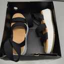 Summer Sandals for Women, Wedge Open Toe Slip-On Ankle Strap, Size 7