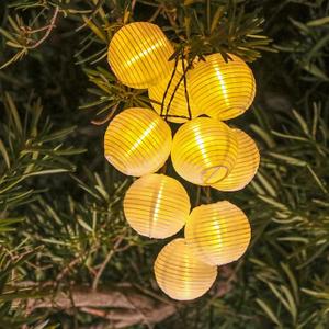 Solar Lantern String Lights - Outdoor Paper Lantern Lights Waterproof, Outdoor Patio Light for Garden Party Camping Yard Decor, (6.6FT)