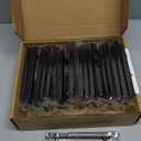 Ravinte 40 Pack 7.38'' Square Cabinet Pulls Matte Black Stainless Steel Kitchen Drawer Pulls Cabinet Handles 7-3/8Length,5 Hole Center