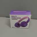 AILIHEN C8 Girls Headphones, On-Ear Headphones Wired with Microphone and Volume Control Foldable Corded Stereo 3.5mm Headset for Girls School Chromebook Laptop Computer PC Tablets Travel (Purple Pink) (Medium)