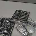 Medieval Knight Action Figure, Multi-Jointed Movable Knight Armor Figure with Weapons, Collectible Desktop Decor for History Enthusiasts & RPG Gamers, Assembly Required (Black+Silver)