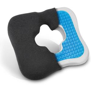 Bed Sore Cushion for buff & Wheelchair Cushion for Bedsores Prevention - Pain Relief for the Bedridden and Elderly- hemorrhoids treatment, Sciatica, Pressure Sores, Prostate Pillow, Coccyx, Post Natal (Black)