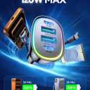 120W for iPhone 17 Pro Max Car Charger, Dual PD 60W & QC 3.0 Cigarette Lighter USB Charger with 60W Type C Cable, Car Charger USB C, Car Accessories for iPhone 17/16 Pro/Air, Galaxy S25, iPad, MacBook