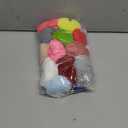 24 Pcs Heart Pom Keychain Bulk Colored Faux Fur Pom Gift for Mom Keychains Wholesale for Mother's day and women (Multicolor)