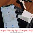 Verbatim My Finder Wallet Tracker  Thin, Rechargeable Bluetooth Card Locator for Wallets, Luggage Tags and More, Compatible with Apple Find My (iOS Only), 2-Pack, Black and Silver