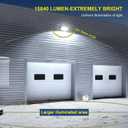 ledmo LED Wall Pack Light, 120W 5000K 15840LM Outdoor Security Flood Light Waterproof IP65 LED Wall Lighting for Garage Warehouses Parking Lots, 120W-1Pack