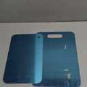 2 Packs Stainless Steel Cutting Board for Kitchen, 304 Steel Non Stick Metal Chopping Cutting Board by YAAHEIJA for Meat Fruit & Vegetable (13.4 x 9, 11.8 x 7.9 in)