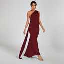 ABYOVRT Women Sexy Backless Dress Bodycon Sleeveless Open Back Maxi Dress Formal Cocktail Wedding Guest (M)