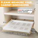 2 Pack Pull Out Cabinet Organizer Expandable(12"-20") Slide Out Drawer
