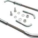 Carbide Ice Scratchers Kit Replacement for Reverse Non-Reverse Gear Equipped Snowmobiles Track Heights 2-1/2"