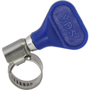 YDS Butterfly Stainless Steel W2 Hose Clamp, Turn Key, 8-12 mm (5/16" to 1/2") Diameter Ranger, 9 mm Bandwidth (Pack of 10)