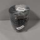 WSMKSZ 6 inch Plant Pots, 5 Pack Flower Pots with Drainage Holes and Saucers for Indoor Plants, Plastic Planters with Water Ripple for Small Garden House Plants, Nursery Pots for Succulent, Black