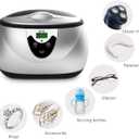Ukoke UUC06S Ultrasonic Cleaner, Professional Jewelry Cleaner for Eyeglasses, Rings and Watches, 42kHz Portable Sonic Cleaner with 600ml Capacity Stainless Steel Tank