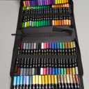 NICETY 128 Acrylic Paint Markers, Dual Tip Brush Paint Pens for Rock Painting, Wood, Glass, Stone, Canvas, Ceramic, Fabric - Fine & Brush Tip Water Based Acrylic Markers Pens
