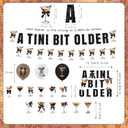 2 x Espresso Martini Bow Birthday Party Decorations, A Tini Bit Older Espresso Banner, Cake Topper, Olive Espresso Balloons, Satin Ribbon Bow Decor for Martini Themed Party, Martini Bachelorette Party