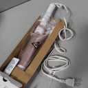 Conair Double Ceramic 1-Inch Curling Iron, Classic Curls for All Hair Types, 30 Heat Settings up to 400°F, Dual Voltage, Auto-Off, White/Rose Gold, CD701GNR