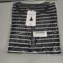 ZESICA Womens Long Sleeve Striped Shirts V Neck Button Up Sweater Casual Loose Basic Tops Trendy Spring Clothes (M)