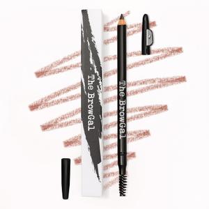 The BrowGal Eyebrow Pencil with Spoolie & Built in Sharpener - Shade 05 Taupe - Waterproof & Buildable Brow Pencil with Hair Like Strokes - Natural Looking, Soft Finish