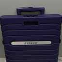 Folding Utility Cart Portable Rolling Crate Handcart Foldable Shopping Trolley Collapsible, with Lid, on Wheels, for Grocery, Garden, Office, Storage, Teacher, Tool (Purple)