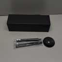 BVL Toilet Brush and Holder Set Black Freestanding for Bathroom
