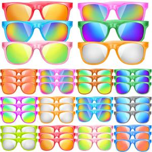 36 Pack Kids Sunglasses Bulk with UV400 Protection, 12 Colors Neon Sunglasses for Birthday Party Favors, Beach, Graduation Gift, Summer Pool Party Supplies, Goody Bag Filler, Boys Girls Classroom Gift