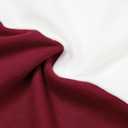 PATPAT Family Matching Outfits Dresses and Sweatshirt Fall Winter Off Shoulder Dresses and Long Sleeve Sweatshirt (4-5T, Burgundy)