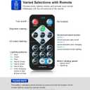 Sound Activated Party Lights with Remote Control Dj Lighting, Disco Ball Light Projected Effect Dancing Lights, Strobe Lamp for Parties Supplies Birthday Christmas Bar KTV Decorations -3-Pack