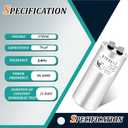 97F9012 97F9012BX C370R 70uF 370V Round Run Capacitor Replacement for HVAC AC Motor