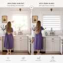 Cordless Zebra Blinds for Indoor Windows Blackout Roller Shades Free Stop, 29"W x 72"H