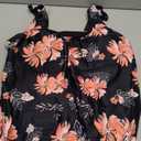 Yonique Womens Blouson Tankini Top No Bottom Loose Fit Swim Top Modest Tank Top Pink&Floral XL