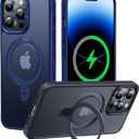 CASEKOO Designed Case for 14 Pro Max with Magnetic Invisible Stand [Military Drop Protection] [Compatible with MagSafe] Shockproof Slim Translucent Matte Promax Case 6.7 Inch, Blue