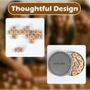 WodGod Crossword Dice Challenge Set for Adults 18 Wooden Letter Dice with Enhanced Vowel Distribution for Multiplayer Games & Vocabulary Building