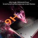 UNBREAKcable 2PCS Screen Protector for iPhone 13-1 Privacy Tempered Glass+1 Clear Glass Double Shatterproof [Easy Installation Frame] [9H Hardness] [Case Friendly] Anti-Scratch for iPhone 6.1 inch